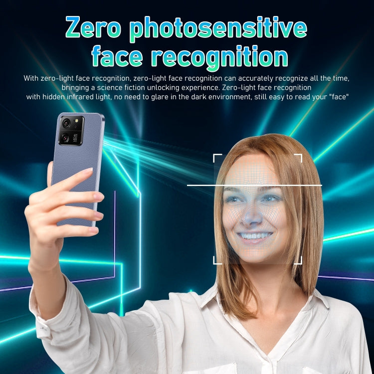 13T Pro / X18, 2GB+16GB, 6.49 inch Face Identification Android 8.1 MTK6580A Quad Core, Network: 3G, Dual SIM(Blue) -  by PMC TechLife | Online Shopping South Africa | PMC TechLife