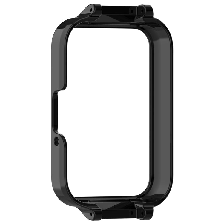 For Samsung Galaxy Fit 3 12mm Half Coverage Hollowed PC Watch Protective Case(Black) - Watch Cases by PMC TechLife | Online Shopping South Africa | PMC TechLife