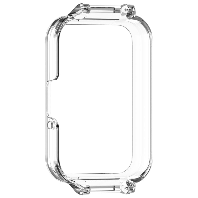For Samsung Galaxy Fit 3 12mm Half Coverage Hollowed PC Watch Protective Case(Transparent White) - Watch Cases by PMC TechLife | Online Shopping South Africa | PMC TechLife