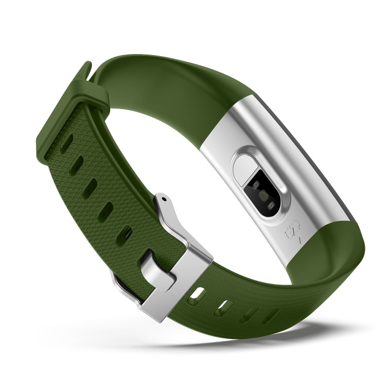 S5-4 Smart Bracelet IP68 Waterproof Heart Rate Sport Fitness Tracker Smart Watch(Army Green) - Smart Wristbands by PMC TechLife | Online Shopping South Africa | PMC TechLife