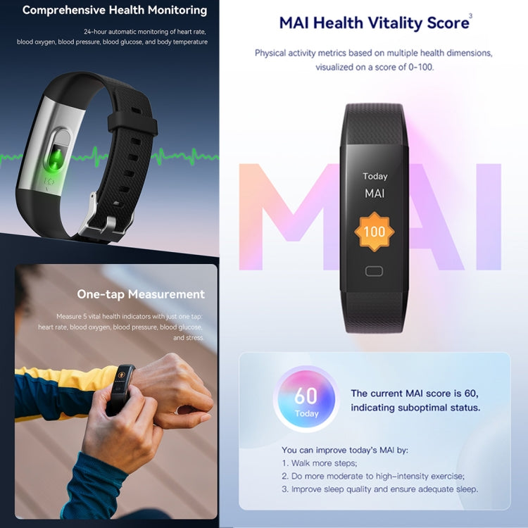 S5-4 Smart Bracelet IP68 Waterproof Heart Rate Sport Fitness Tracker Smart Watch(Blue) - free shipping - PMC TechLife - Order now!