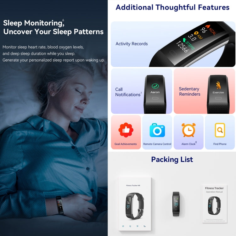 S5-4 Smart Bracelet IP68 Waterproof Heart Rate Sport Fitness Tracker Smart Watch(Blue) - free shipping - PMC TechLife - Order now!