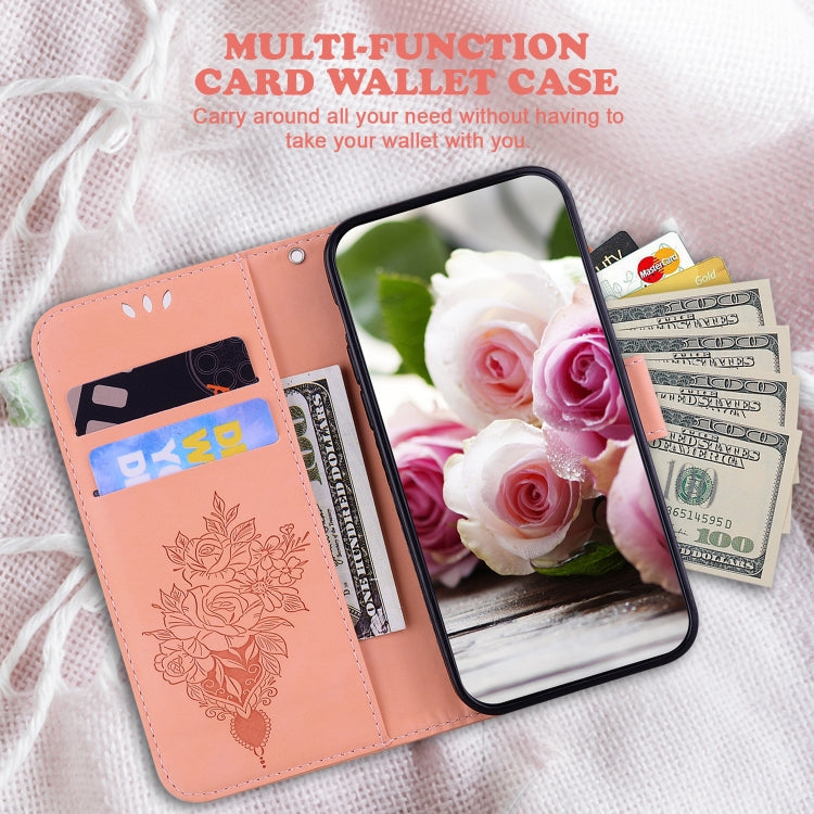 For Google Pixel 9 Butterfly Rose Embossed Leather Phone Case(Pink) - Google Cases by PMC TechLife | Online Shopping South Africa | PMC TechLife | Buy Now Pay Later Mobicred