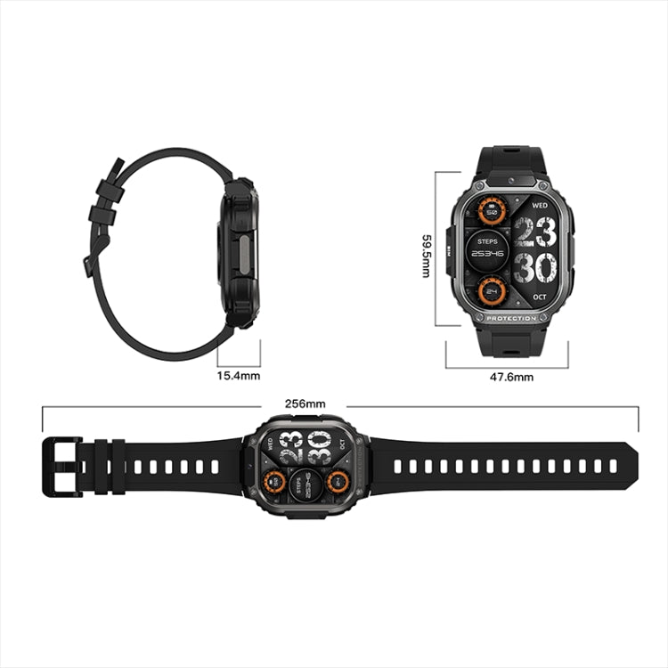 LEMFO DM63 2.13 inch AMOLED Square Screen Smart Watch Android 8.1, Specification:2GB+16GB(Black) - free shipping - PMC TechLife - Order now!