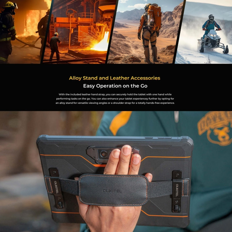 OUKITEL RT8 4G Network IP68/IP69K Rugged Tablet, 6GB+256GB, 11 inch Android 13 MediaTek Helio G99 Quad Core Support Dual SIM, EU Plug(Black) - free shipping - PMC TechLife - Order now!