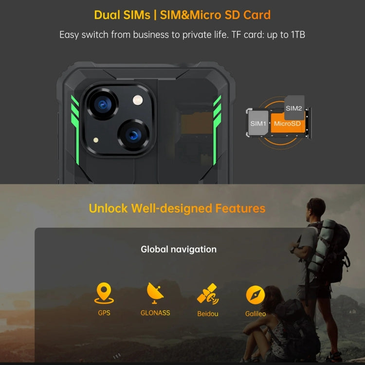 Oukitel WP32, 4GB+128GB, IP68/IP69K, 5.93 inch Android 13 Unisoc Tiger T606 Octa-core, NFC, OTG, Network: 4G(Orange) - free shipping - PMC TechLife - Order now!