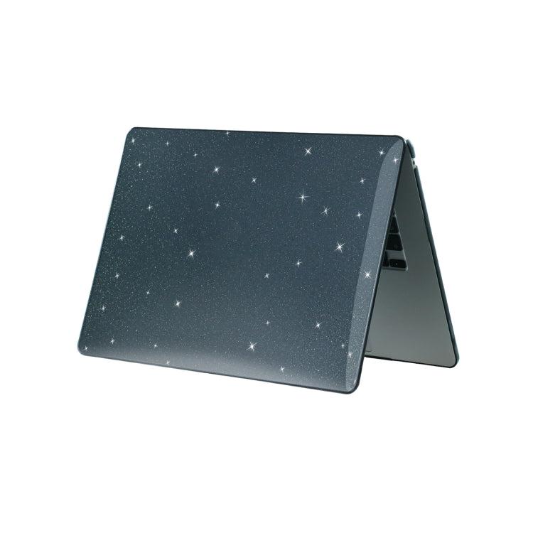 For MacBook Air 15.3 2024  A2941 (M2)/A3114 (M3) Gypsophila Laptop Protective Case(Black) - MacBook Air Cases by PMC TechLife | Online Shopping South Africa | PMC TechLife | Buy Now Pay Later Mobicred