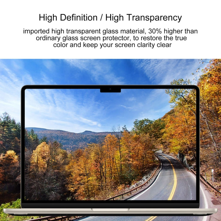 For Macbook Air 15.3 2023/2024/2025 0.26mm 9H Surface Hardness Explosion-proof Tempered Glass Film - Screen Protectors by PMC Jewellery | Online Shopping South Africa | PMC Jewellery | Buy Now Pay Later Mobicred