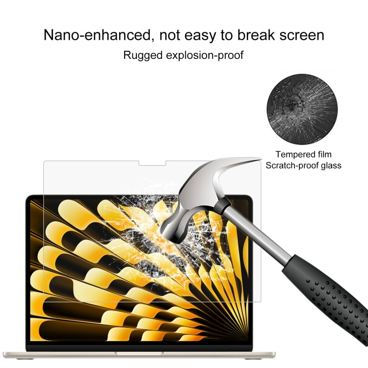 For Macbook Air 13.6 2023/2024/2025 25pcs 0.26mm 9H Surface Hardness Explosion-proof Tempered Glass Film - Screen Protectors by PMC TechLife | Online Shopping South Africa | PMC TechLife | Buy Now Pay Later Mobicred