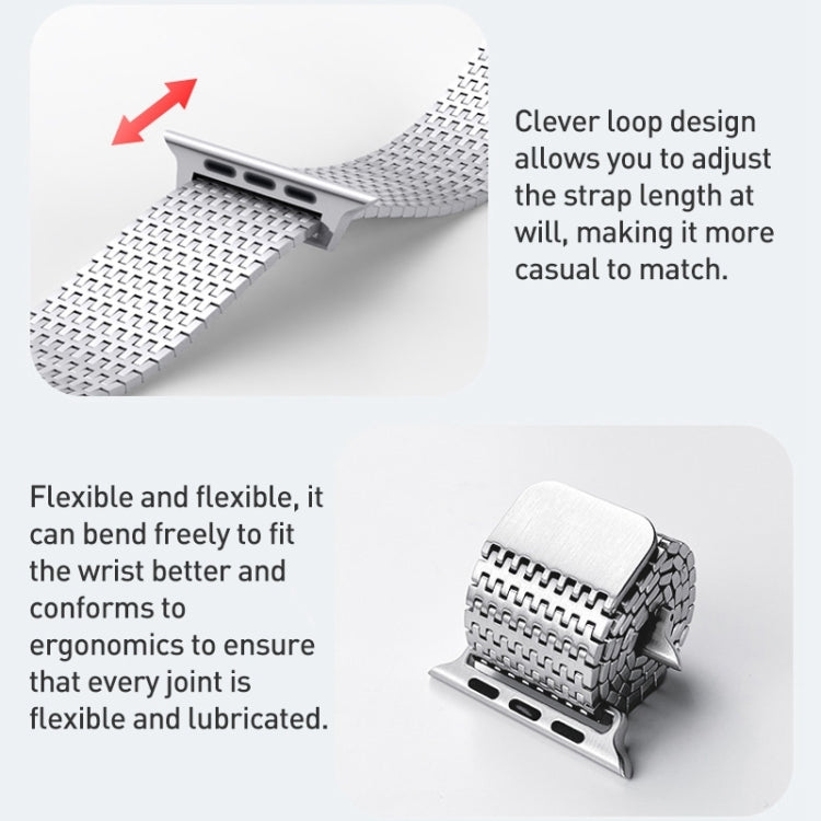 For Apple Watch Series 8 45mm Milanese Loop Magnetic Clasp Stainless Steel Watch Band(Gold) - Watch Bands by PMC TechLife | Online Shopping South Africa | PMC TechLife