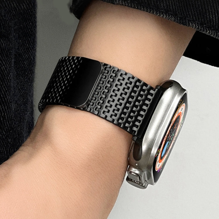 For Apple Watch Series 9 45mm Milanese Loop Magnetic Clasp Stainless Steel Watch Band(Silver) - Watch Bands by PMC TechLife | Online Shopping South Africa | PMC TechLife
