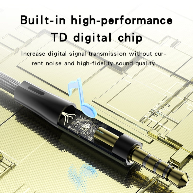 Yesido YAU43 3.5mm to 3.5mm AUX Audio Adapter Cable, Length: 1m(Black) - free shipping - PMC Jewellery - Order now!