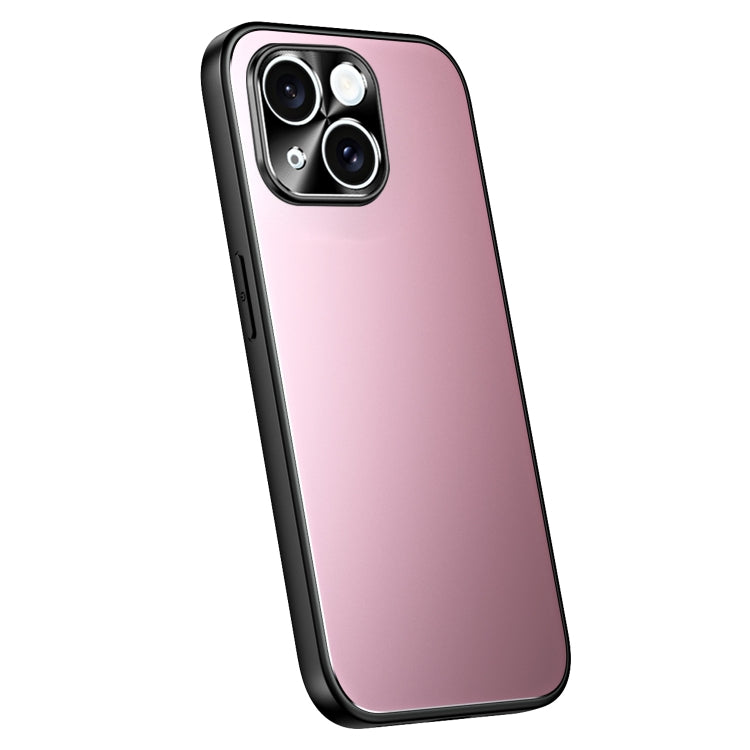 For iPhone 13 R-JUST RJ-61 Electroplating Frosted TPU + PC Phone Case(Pink) - iPhone 13 Cases by R-JUST | Online Shopping South Africa | PMC TechLife