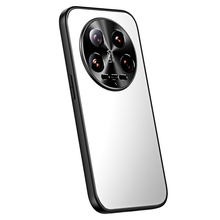 For Xiaomi 14 Ultra R-JUST RJ-61 Electroplating Frosted TPU + PC Phone Case(Silver) - 14 Ultra Cases by R-JUST | Online Shopping South Africa | PMC TechLife | Buy Now Pay Later Mobicred