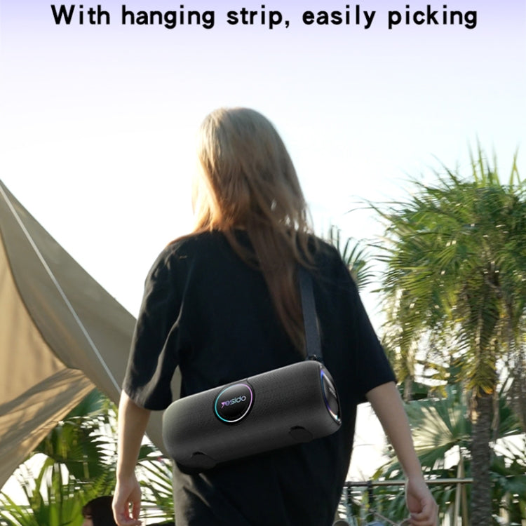 Yesido YSW21 Outdoor Portable Wireless Bluetooth Speaker with Microphone(Black) - free shipping - PMC Jewellery - Order now!