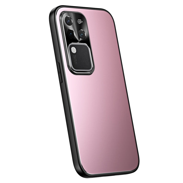For vivo S18 Pro R-JUST RJ-61 Electroplating Frosted TPU + PC Phone Case(Pink) - S18 Pro Cases by R-JUST | Online Shopping South Africa | PMC TechLife