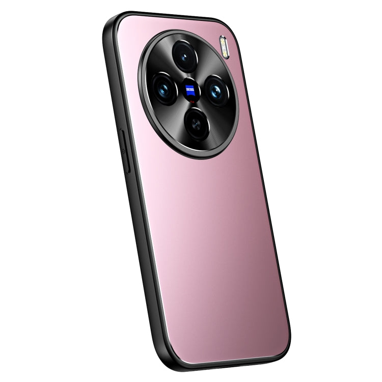 For vivo X100 / X100 Pro R-JUST RJ-61 Electroplating Frosted TPU + PC Phone Case(Pink) - free shipping - PMC TechLife - Order now!