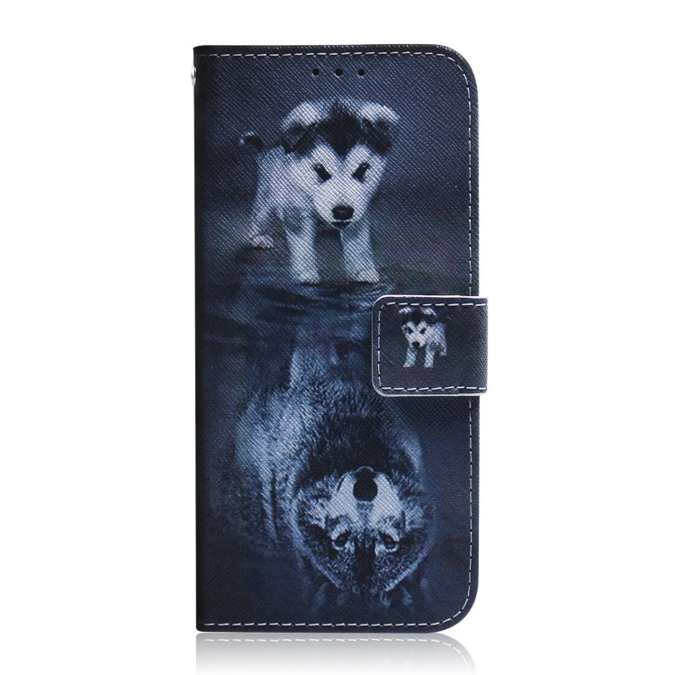 For Google Pixel 9 Pro Coloured Drawing Flip Leather Phone Case(Wolf and Dog) - Google Cases by PMC TechLife | Online Shopping South Africa | PMC TechLife | Buy Now Pay Later Mobicred