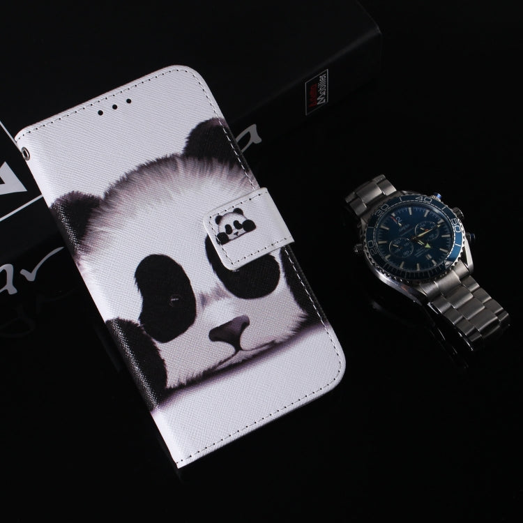 For Google Pixel 9 Pro Coloured Drawing Flip Leather Phone Case(Panda) - Google Cases by PMC TechLife | Online Shopping South Africa | PMC TechLife | Buy Now Pay Later Mobicred