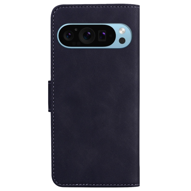 For Google Pixel 9 Pro Skin Feel Pure Color Flip Leather Phone Case(Black) - Google Cases by PMC TechLife | Online Shopping South Africa | PMC TechLife | Buy Now Pay Later Mobicred