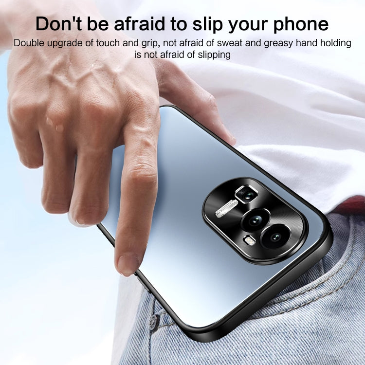 For OPPO Reno10 / Reno10 Pro Global R-JUST RJ-61 Electroplating Frosted TPU + PC Phone Case(Silver) - OPPO Cases by R-JUST | Online Shopping South Africa | PMC TechLife