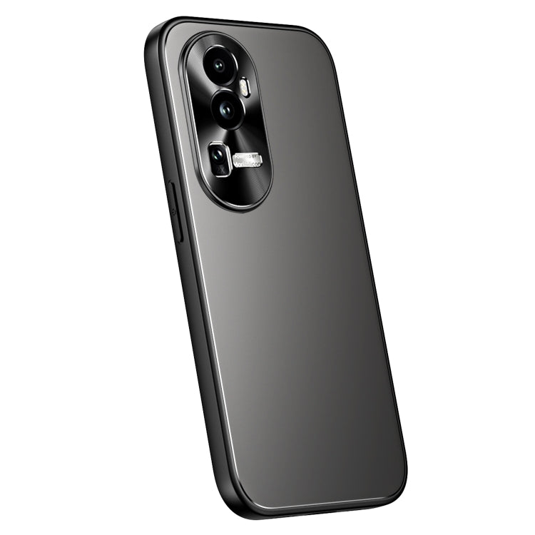 For OPPO Reno10 Pro+ Global R-JUST RJ-61 Electroplating Frosted TPU + PC Phone Case(Grey) - OPPO Cases by R-JUST | Online Shopping South Africa | PMC TechLife | Buy Now Pay Later Mobicred