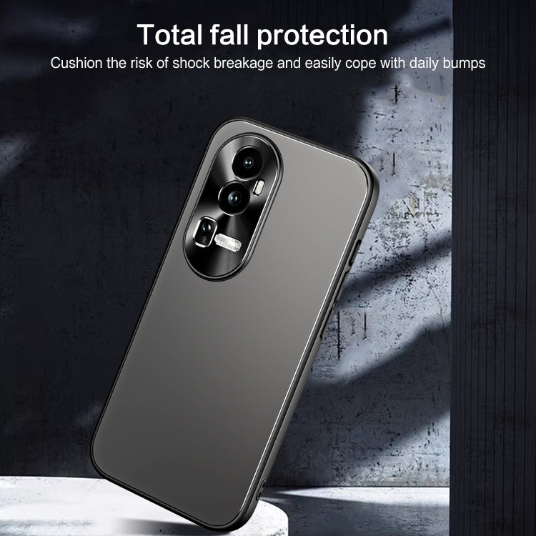 For OPPO Reno10 Pro+ Global R-JUST RJ-61 Electroplating Frosted TPU + PC Phone Case(Pink) - OPPO Cases by R-JUST | Online Shopping South Africa | PMC TechLife | Buy Now Pay Later Mobicred