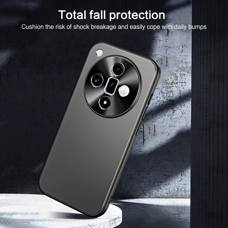 For OPPO Find X7 R-JUST RJ-61 Electroplating Frosted TPU + PC Phone Case(Silver) - Find X7 Cases by R-JUST | Online Shopping South Africa | PMC TechLife