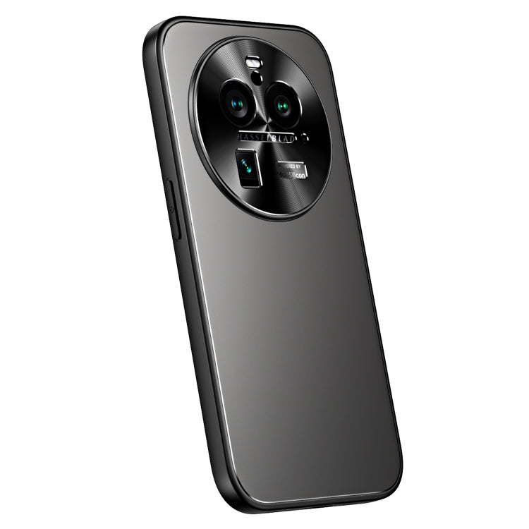 For OPPO Find X6 R-JUST RJ-61 Electroplating Frosted TPU + PC Phone Case(Grey) - OPPO Cases by R-JUST | Online Shopping South Africa | PMC TechLife | Buy Now Pay Later Mobicred
