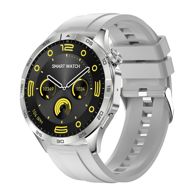 LEMFO HK4 1.43 inch AMOLED Round Screen Smart Watch Supports Bluetooth Calls(Silver) - free shipping - PMC TechLife - Order now!