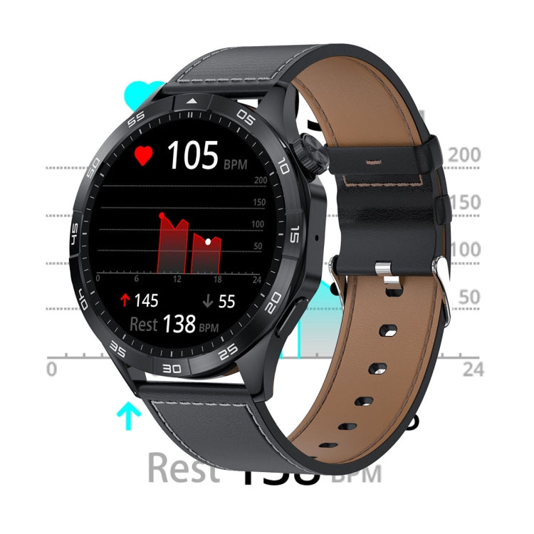 LEMFO HK4 1.43 inch AMOLED Round Screen Smart Watch Supports Bluetooth Calls(Black) - free shipping - PMC TechLife - Order now!