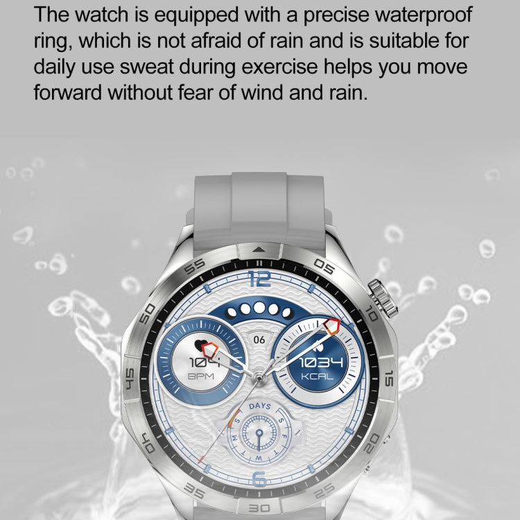 LEMFO HK4 1.43 inch AMOLED Round Screen Smart Watch Supports Bluetooth Calls(Silver) - free shipping - PMC TechLife - Order now!