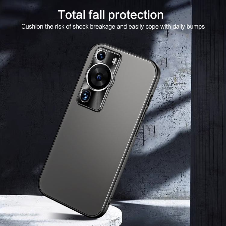 For Huawei P60 / P60 Pro R-JUST RJ-61 Electroplating Frosted TPU + PC Phone Case(Grey) - Huawei Cases by R-JUST | Online Shopping South Africa | PMC TechLife | Buy Now Pay Later Mobicred