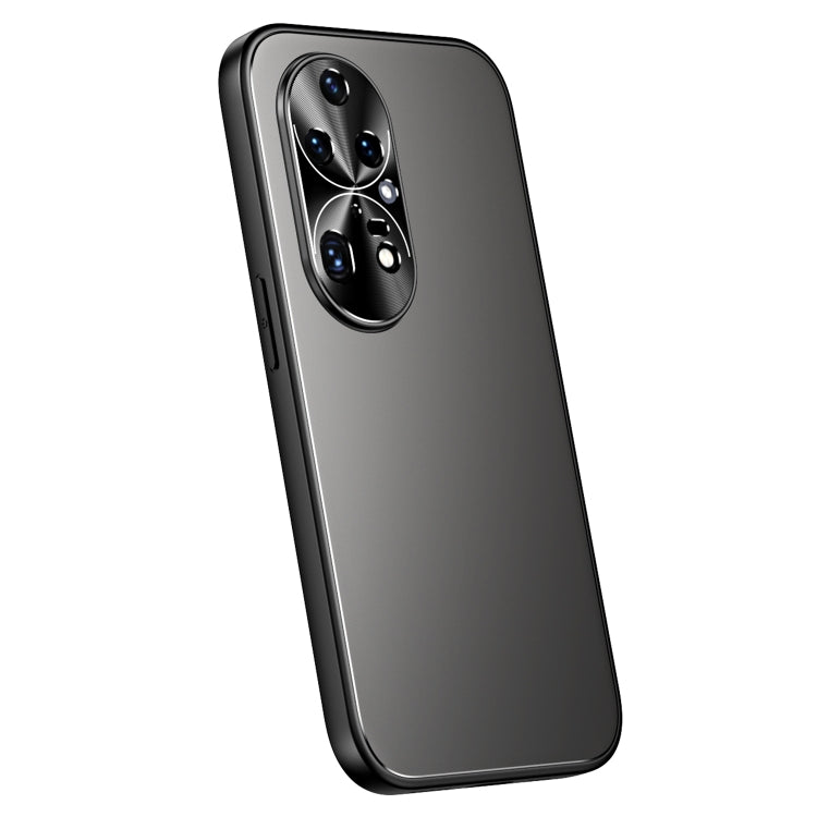For Huawei P50 R-JUST RJ-61 Electroplating Frosted TPU + PC Phone Case(Grey) - Huawei Cases by R-JUST | Online Shopping South Africa | PMC TechLife | Buy Now Pay Later Mobicred