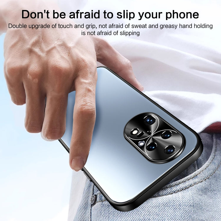 For Huawei P50 R-JUST RJ-61 Electroplating Frosted TPU + PC Phone Case(Silver) - Huawei Cases by R-JUST | Online Shopping South Africa | PMC TechLife | Buy Now Pay Later Mobicred