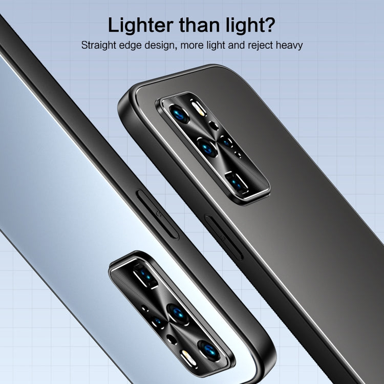 For Huawei P40 R-JUST RJ-61 Electroplating Frosted TPU + PC Phone Case(Grey) - Huawei Cases by R-JUST | Online Shopping South Africa | PMC TechLife