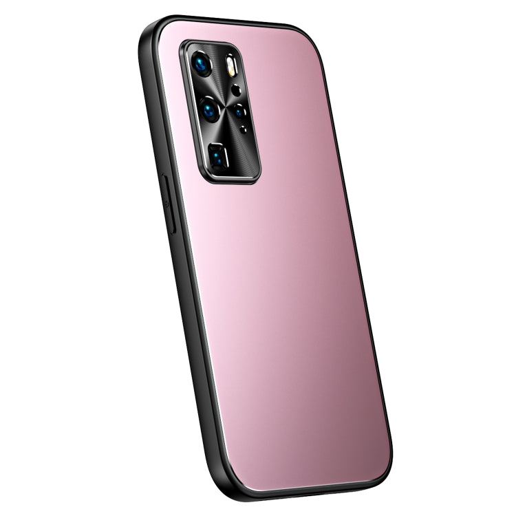 For Huawei P40 Pro R-JUST RJ-61 Electroplating Frosted TPU + PC Phone Case(Pink) - Huawei Cases by R-JUST | Online Shopping South Africa | PMC TechLife | Buy Now Pay Later Mobicred