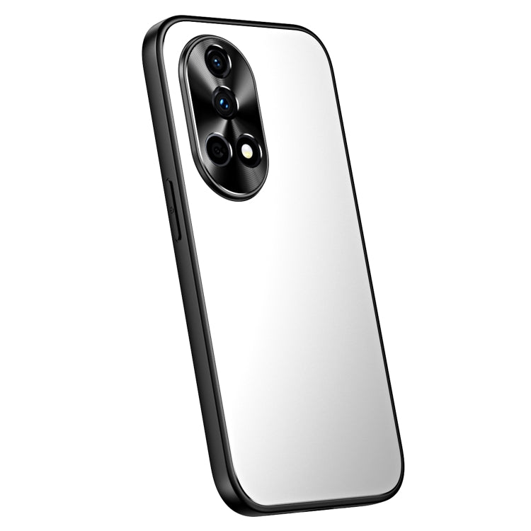 For Huawei nova 12 R-JUST RJ-61 Electroplating Frosted TPU + PC Phone Case(Silver) - Huawei Cases by R-JUST | Online Shopping South Africa | PMC TechLife | Buy Now Pay Later Mobicred