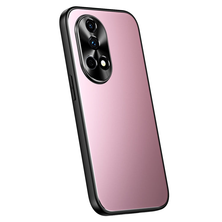 For Huawei nova 12 R-JUST RJ-61 Electroplating Frosted TPU + PC Phone Case(Pink) - Huawei Cases by R-JUST | Online Shopping South Africa | PMC TechLife | Buy Now Pay Later Mobicred
