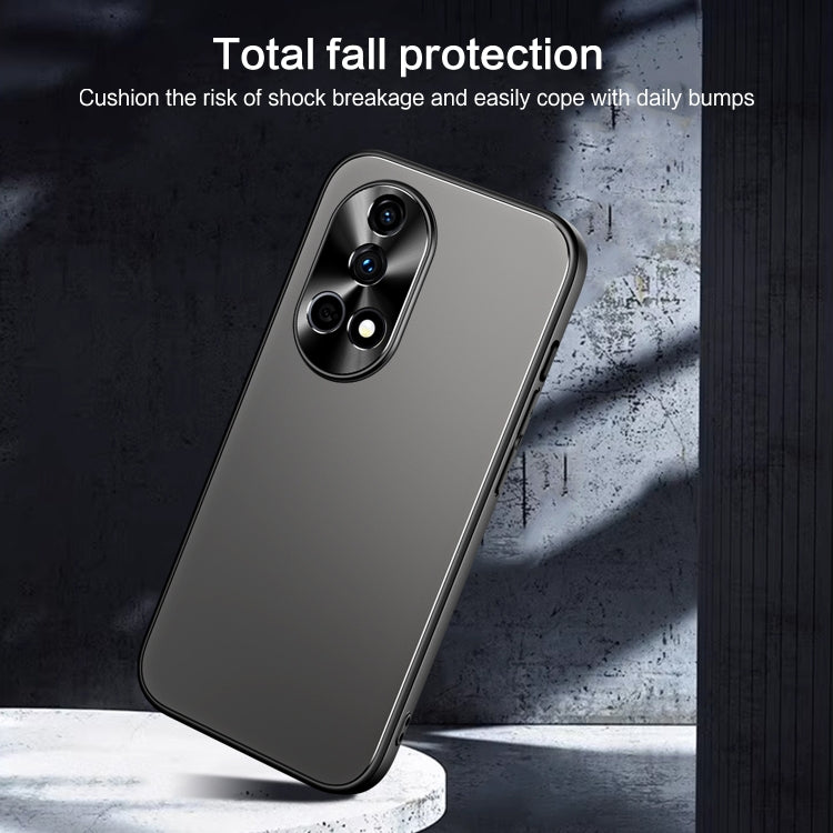 For Huawei nova 12 R-JUST RJ-61 Electroplating Frosted TPU + PC Phone Case(Blue) - Huawei Cases by R-JUST | Online Shopping South Africa | PMC TechLife | Buy Now Pay Later Mobicred