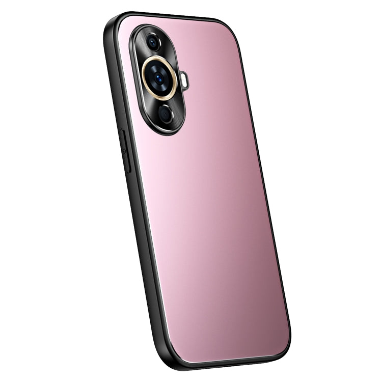 For Huawei nova 11 R-JUST RJ-61 Electroplating Frosted TPU + PC Phone Case(Pink) - Huawei Cases by R-JUST | Online Shopping South Africa | PMC TechLife | Buy Now Pay Later Mobicred