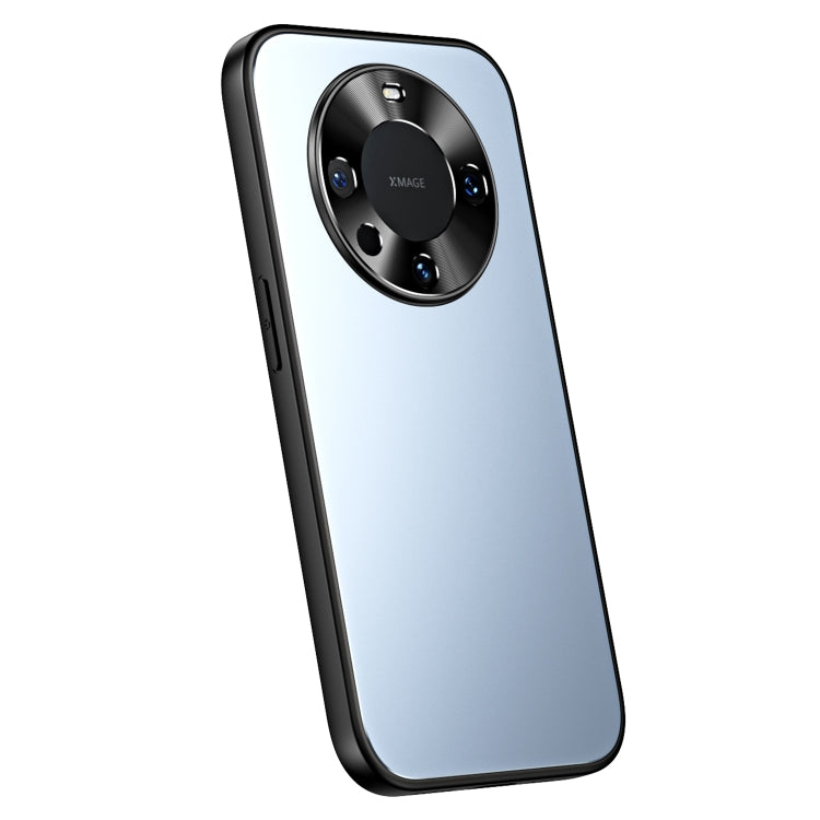 For Huawei Mate 60 Pro R-JUST RJ-61 Electroplating Frosted TPU + PC Phone Case(Blue) - Huawei Cases by R-JUST | Online Shopping South Africa | PMC TechLife | Buy Now Pay Later Mobicred