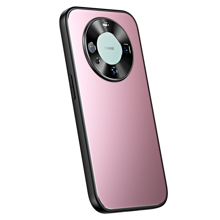 For Huawei Mate 60 R-JUST RJ-61 Electroplating Frosted TPU + PC Phone Case(Pink) - Huawei Cases by R-JUST | Online Shopping South Africa | PMC TechLife | Buy Now Pay Later Mobicred