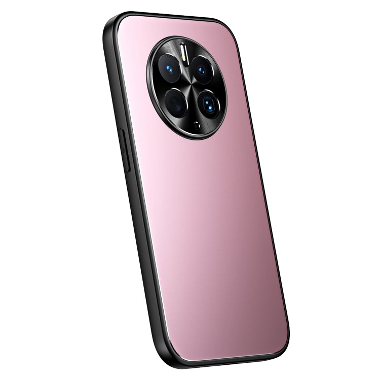For Huawei Mate 50 R-JUST RJ-61 Electroplating Frosted TPU + PC Phone Case(Pink) - Huawei Cases by R-JUST | Online Shopping South Africa | PMC TechLife