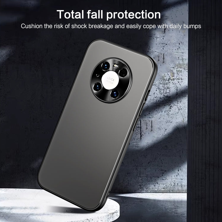For Huawei Mate 40 Pro R-JUST RJ-61 Electroplating Frosted TPU + PC Phone Case(Blue) - Huawei Cases by R-JUST | Online Shopping South Africa | PMC TechLife