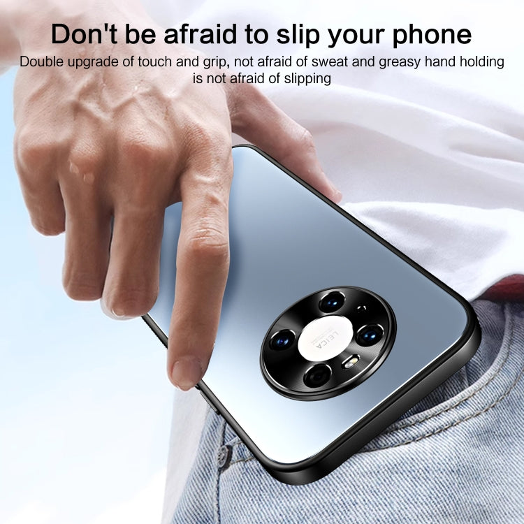 For Huawei Mate 40 R-JUST RJ-61 Electroplating Frosted TPU + PC Phone Case(Silver) - Huawei Cases by R-JUST | Online Shopping South Africa | PMC TechLife