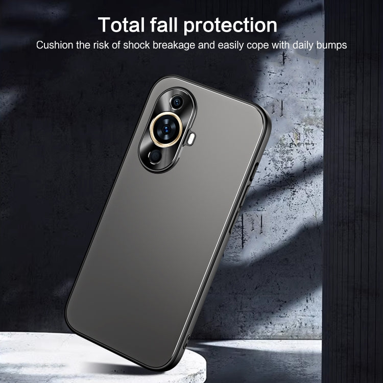 For Huawei nova 11 Pro R-JUST RJ-61 Electroplating Frosted TPU + PC Phone Case with Holder(Silver) - Huawei Cases by R-JUST | Online Shopping South Africa | PMC TechLife | Buy Now Pay Later Mobicred