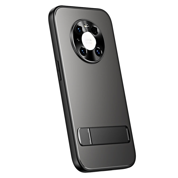 For Huawei Mate 40 Pro R-JUST RJ-61 Electroplating Frosted TPU + PC Phone Case with Holder(Grey) - Huawei Cases by R-JUST | Online Shopping South Africa | PMC TechLife