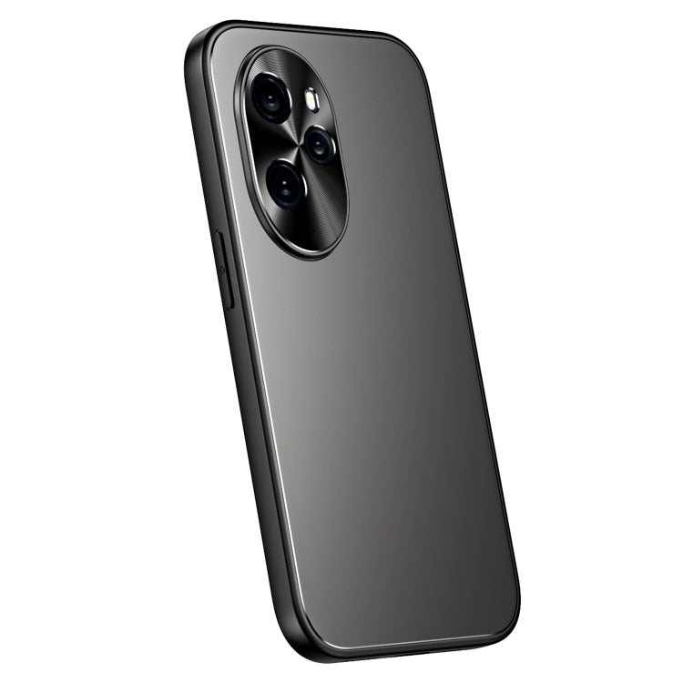For Honor 100 R-JUST RJ-61 Electroplating Frosted TPU + PC Phone Case(Grey) - Honor Cases by R-JUST | Online Shopping South Africa | PMC TechLife