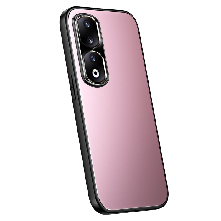 For Honor 90 Pro R-JUST RJ-61 Electroplating Frosted TPU + PC Phone Case(Pink) - Honor Cases by R-JUST | Online Shopping South Africa | PMC TechLife